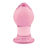 NS Novelties - Crystal Premium Glass Butt Plug Small (Pink) NS1117 CherryAffairs