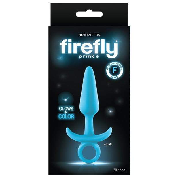 NS Novelties - Firefly Glow In Color Prince Anal Plug Small (Blue)    Anal Plug (Non Vibration)
