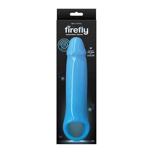NS Novelties - Firefly Glow in the Dark Fantasy Extension Cock Sleeve Large (Blue) NS1124 CherryAffairs