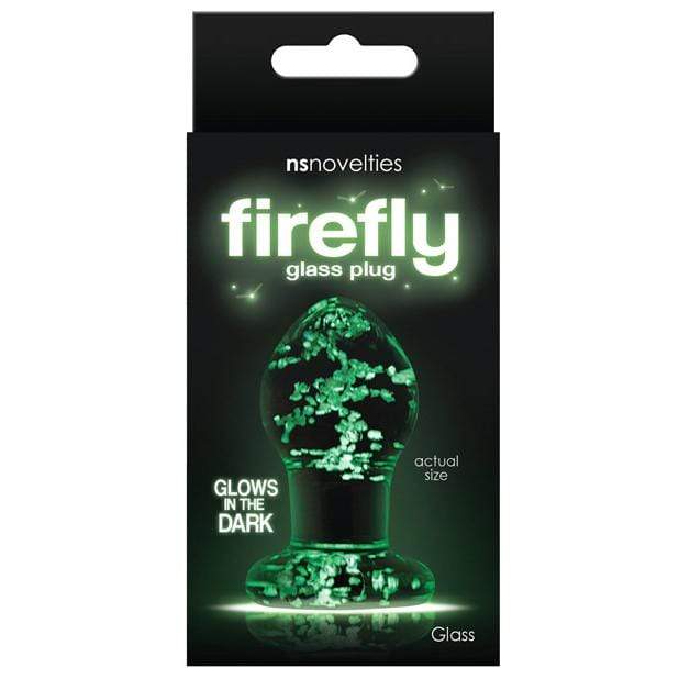 NS Novelties - Firefly Glowing Clear Glass Anal Plug NS1041 CherryAffairs