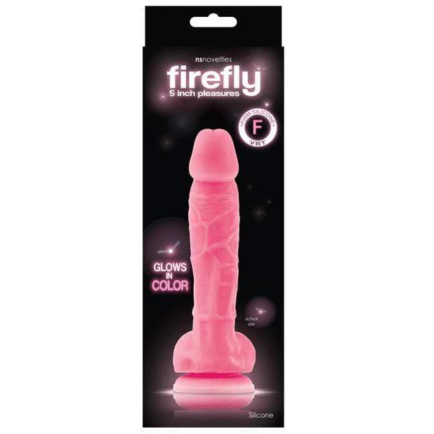 NS Novelties - Firefly Silicone Glowing Dildo 5" (Pink) NS1043 CherryAffairs