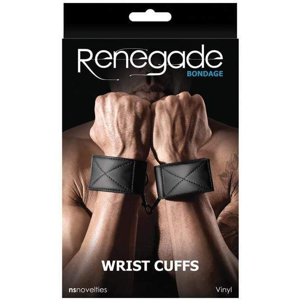 NS Novelties - Renegade Bondage Wrist Cuffs (Black) NS1053 CherryAffairs
