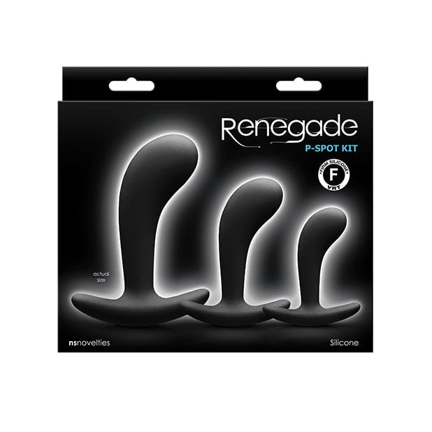 NS Novelties - Renegade P Spot Kit Silicone Anal Plugs (Black) NS1139 CherryAffairs