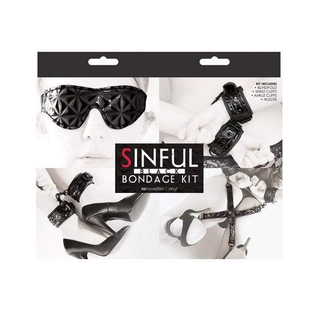 NS Novelties - Sinful Bondage BDSM Kit (Black) NS1083 CherryAffairs