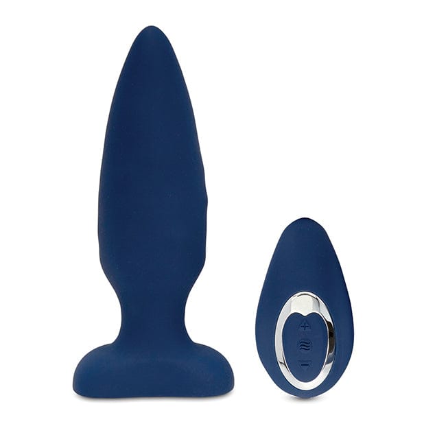 NU - Sensuelle Andii Vertical Roller Motion Vibrating Butt Plug (Navy) NU1028 CherryAffairs