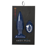NU - Sensuelle Andii Vertical Roller Motion Vibrating Butt Plug (Navy)    Remote Control Anal Plug (Vibration) Rechargeable