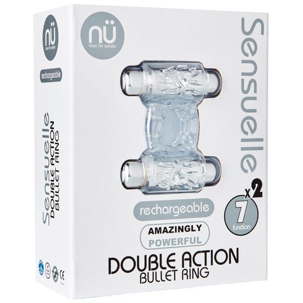 NU - Sensuelle Double Action Bullet Vibrating Cock Ring (Clear) | CherryAffairs CherryAffairs.sg NU - Sensuelle Double Action Bullet Vibrating Cock Ring (Clear) | CherryAffairs CherryAffairs.sg