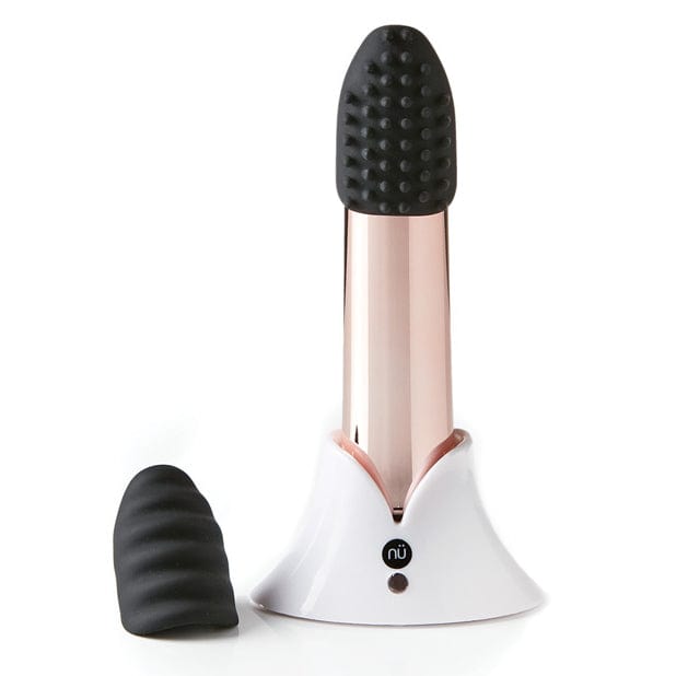 NU - Sensuelle Point Plus Rechargeable Bullet Vibrator with Head Attachments (Rose Gold)  Rose Gold 9342851002460 Bullet (Vibration) Rechargeable