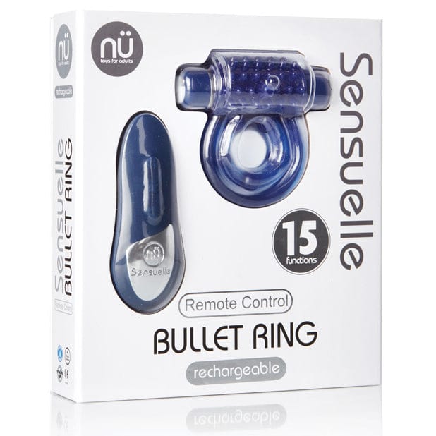 NU - Sensuelle Remote Control Rechargeable Bullet Vibrator Cock Ring (Blue)  | CherryAffairs  CherryAffairs.sg