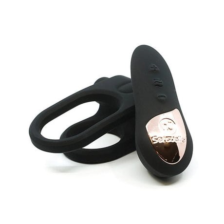 NU - Sensuelle Silicone Remote Control XLR8 Turbo Boost Vibrating Cock Ring (Black)    Remote Control Cock Ring (Vibration) Rechargeable