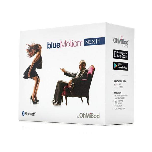 OhMiBod - Blue Motion Nex 1 2nd Generation App Controller Massager (Blue) OMB1014 CherryAffairs