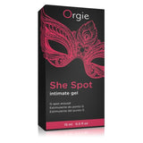Orgie - She Spot G Spot Arousal Intimate Gel 15ml OG1017 CherryAffairs