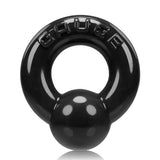Oxballs - Gauge Super Flex Cock Ring (Black)    Rubber Cock Cage (Non Vibration)