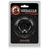 Oxballs - Gauge Super Flex Cock Ring (Black) OX1049 CherryAffairs