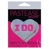 Pastease - Premium Bridal I Do Pasties Nipple Covers O/S (Silver)    Nipple Covers