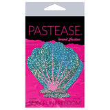Pastease - Premium Glitter Shell Pasties Nipple Covers O/S (Seafoam Green/Pink) PAS1042 CherryAffairs
