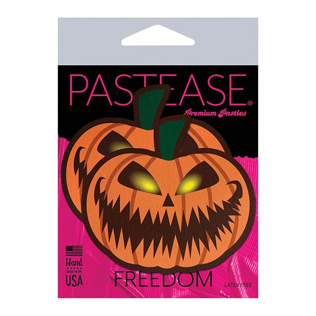 Pastease - Premium Halloween Scary Pumpkin Pasties Nipple Covers O/S (Orange)    Nipple Covers