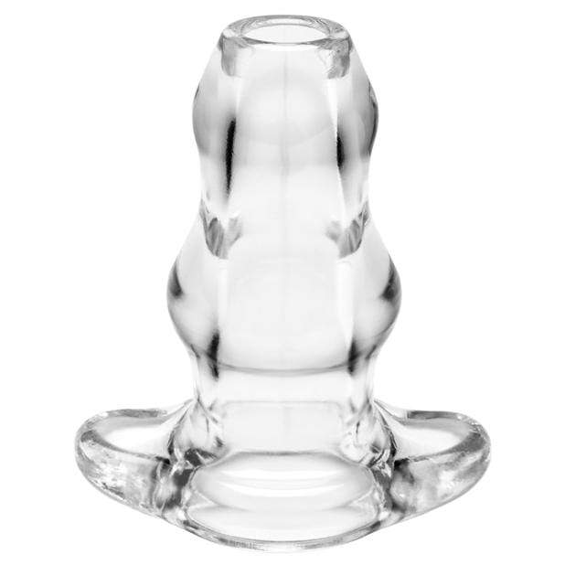 Perfect Fit - Double Tunnel Plug Medium (Clear)    Anal Plug (Opened)