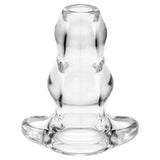 Perfect Fit - Double Tunnel Plug Medium (Clear)    Anal Plug (Opened)