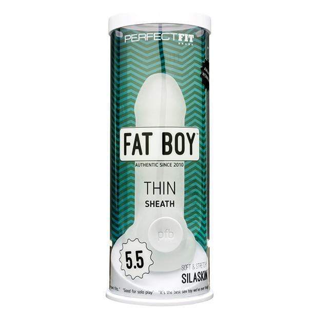 Perfect Fit - Fat Boy Thin Sheath Cock Sleeve 5.5" (Clear)    Cock Sleeves (Non Vibration)