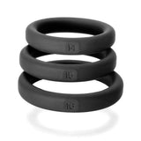 Perfect Fit - Xact Fit 3 Cock Ring Kit S/M (Black) PF1045 CherryAffairs