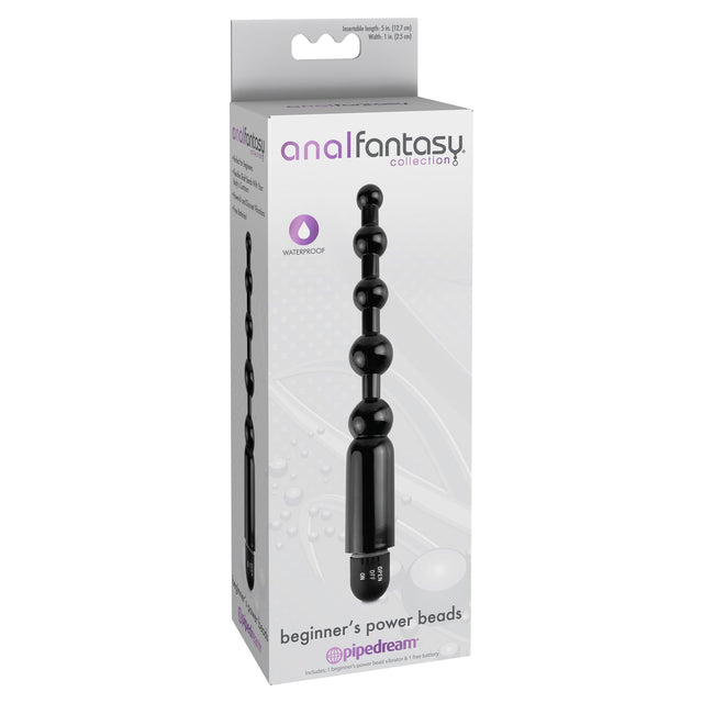 Pipedream - Anal Fantasy Collection Beginner's Power Beads (Black) PD1235 CherryAffairs
