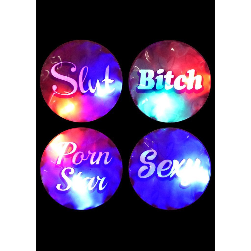 Pipedream - Bachelorette Party Favors Flashing Light Party Stickers (Pink) PD1615 CherryAffairs