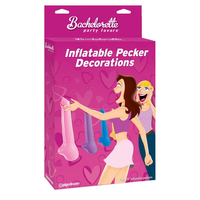 Pipedream - Bachelorette Party Favors Inflatable Pecker Decorations (Multi Colour) PD1614 CherryAffairs