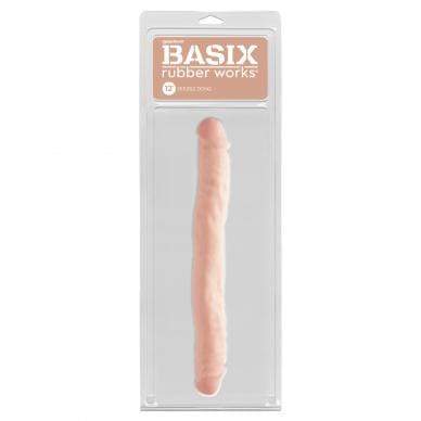 Pipedream - Basix Rubber Works Double Dong 12&quot; (Beige) PD1756 CherryAffairs