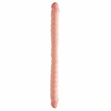 Pipedream - Basix Rubber Works Ribbed Double Dong 18" (Beige) PD1854 CherryAffairs