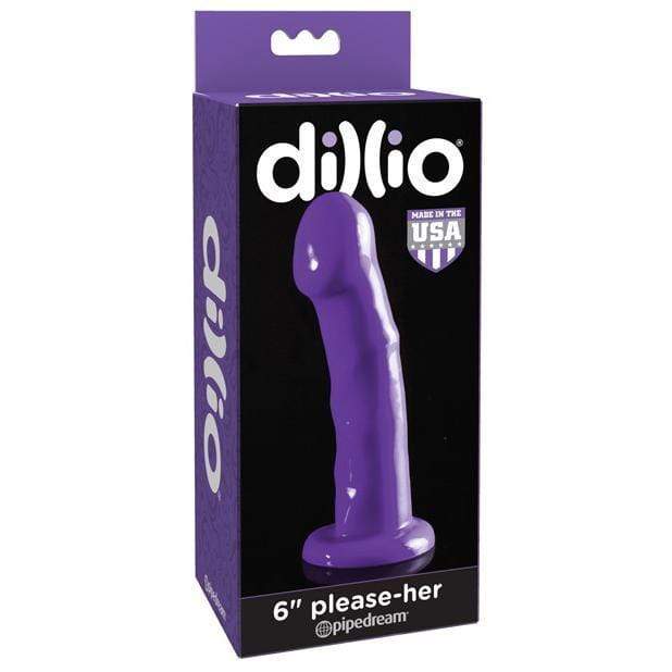 Pipedream - Dillio  6" Please Her Dildo (Purple) PD1718 CherryAffairs