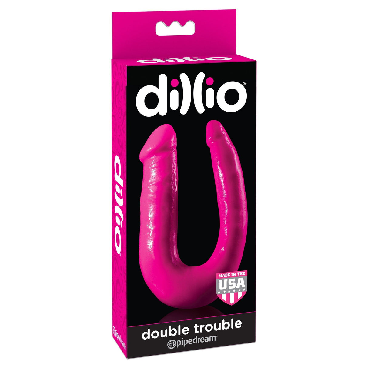 Pipedream - Dillio Double Trouble Dildo (Pink) PD1528 CherryAffairs