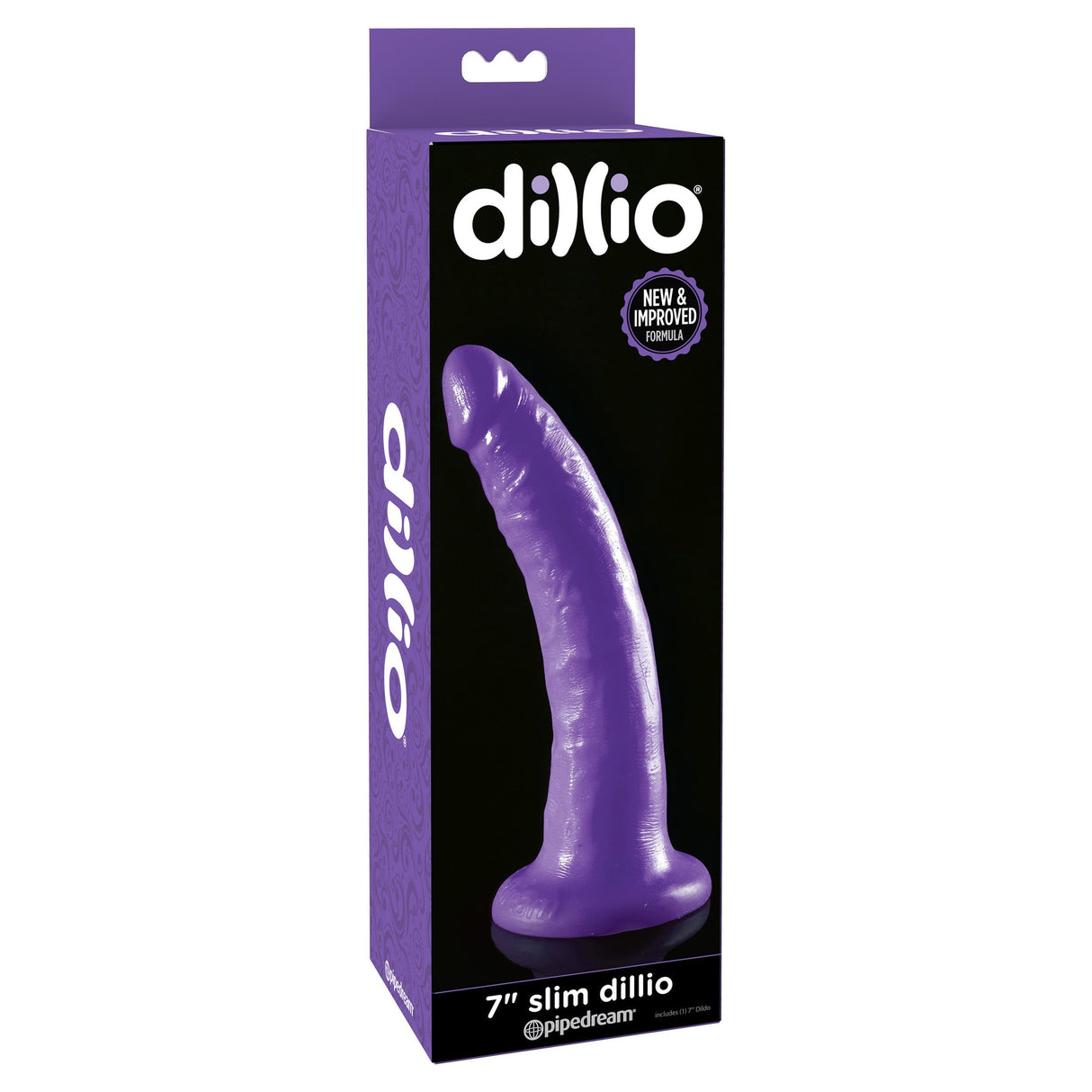 Pipedream - Dillio Slim Dildo 7" (Purple) PD1876 CherryAffairs