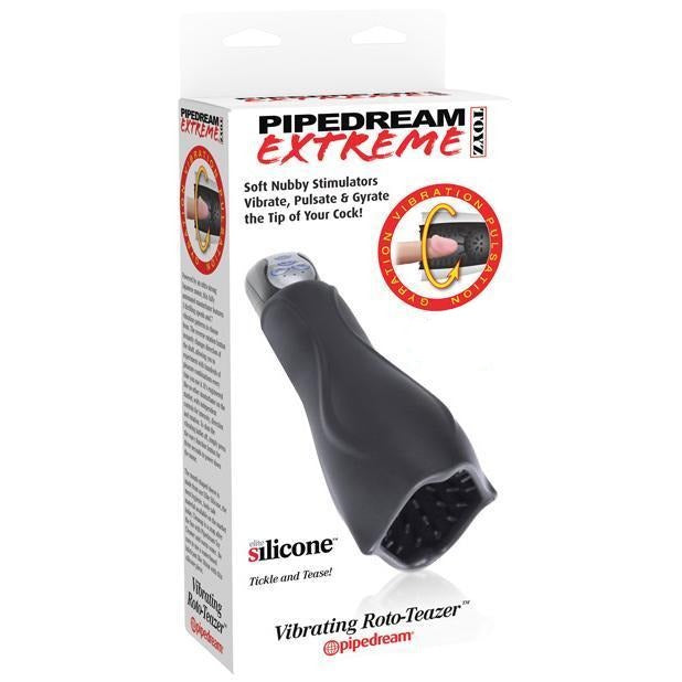 Pipedream - Extreme Vibrating Roto Teazer Masturbator (Black) PD1271 CherryAffairs