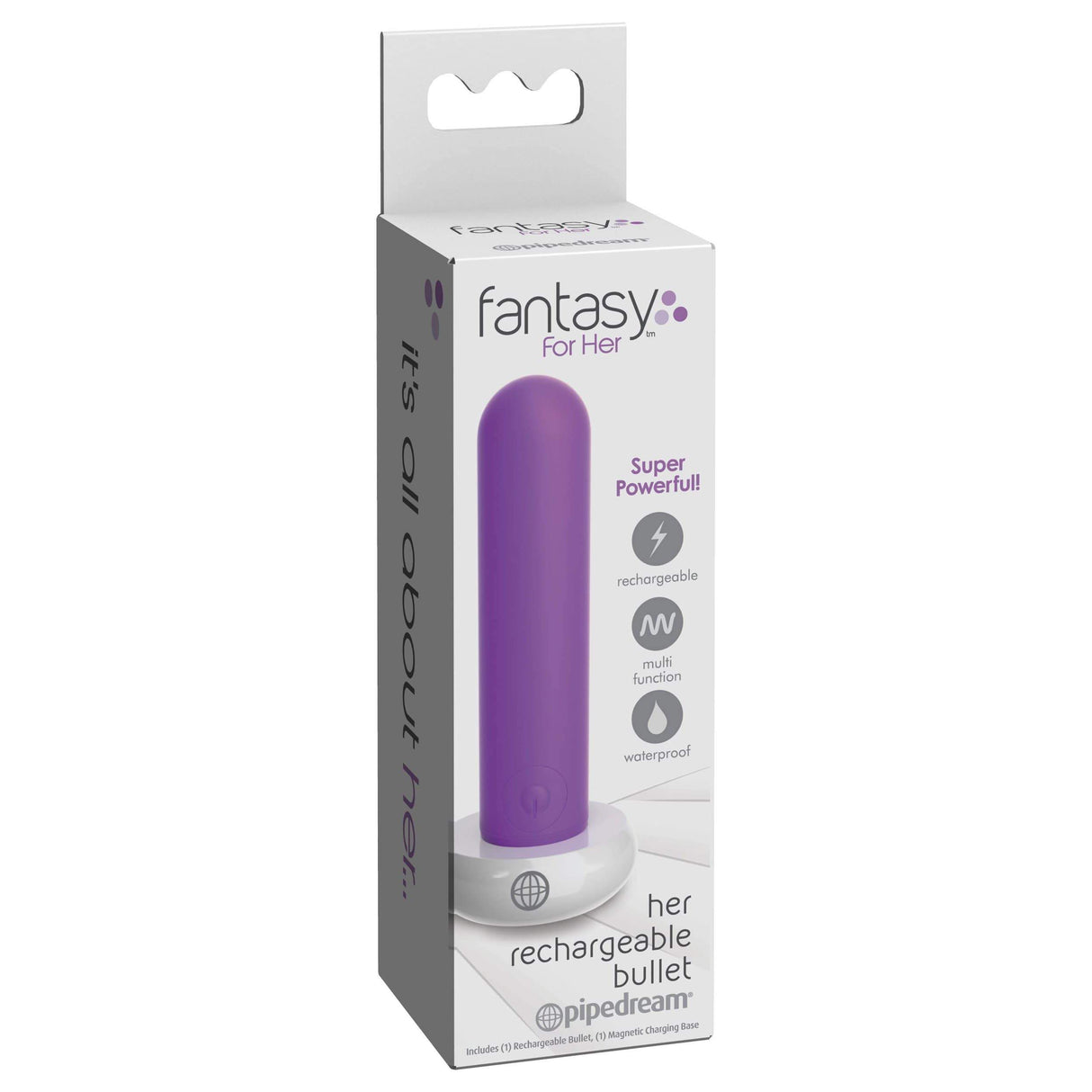 Pipedream - Fantasy For Her Her Rechargeable Bullet Vibrator (Purple) PD1802 CherryAffairs