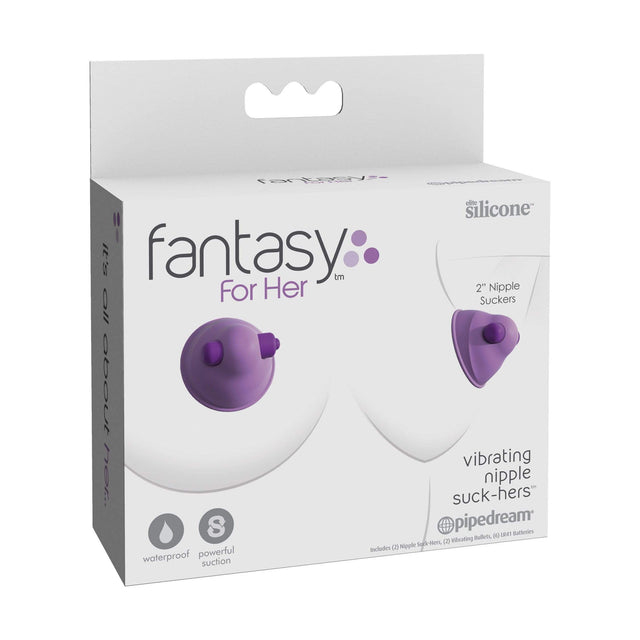 Pipedream - Fantasy For Her Vibrating Nipple Suck Hers (Purple) PD1799 CherryAffairs
