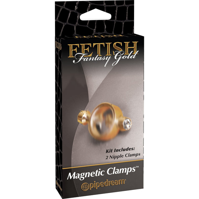 Pipedream - Fetish Fantasy Gold Magnetic Clamps (Gold) PD1472 CherryAffairs