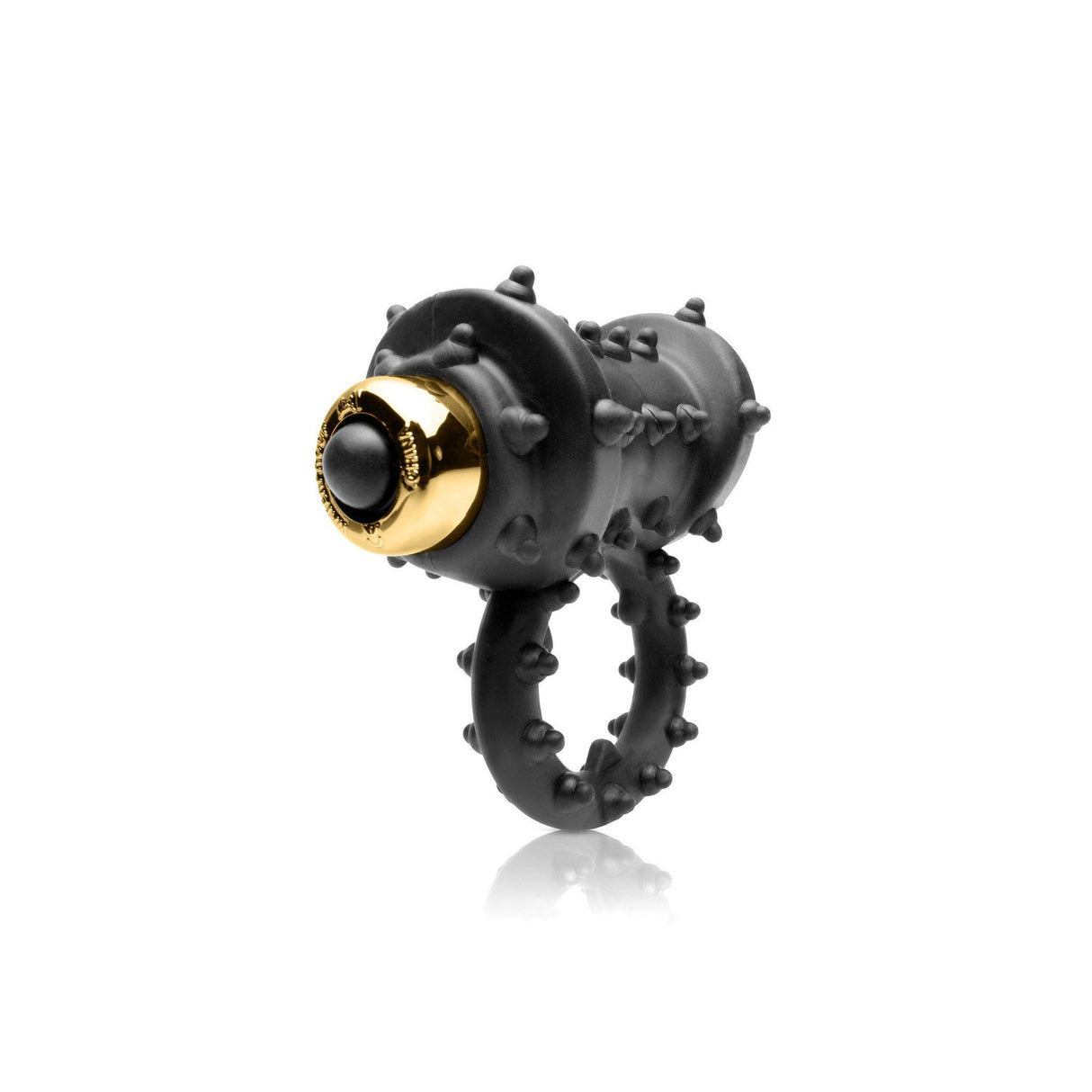 Pipedream - Fetish Fantasy Gold Vibrating Cock Ring (Black) PD1473 CherryAffairs