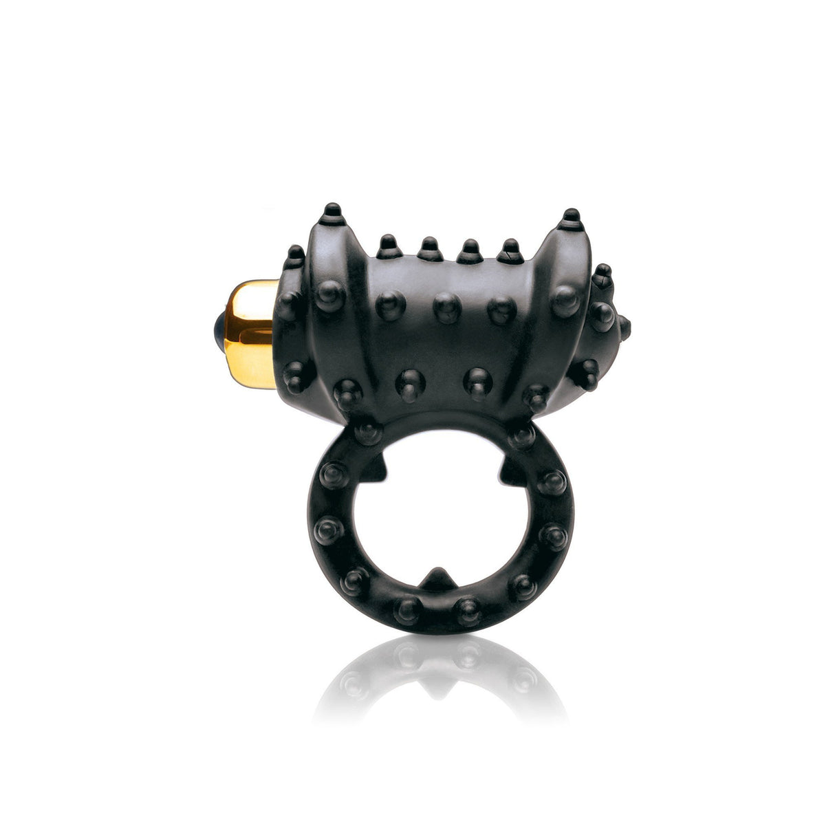 Pipedream - Fetish Fantasy Gold Vibrating Cock Ring (Black) PD1473 CherryAffairs