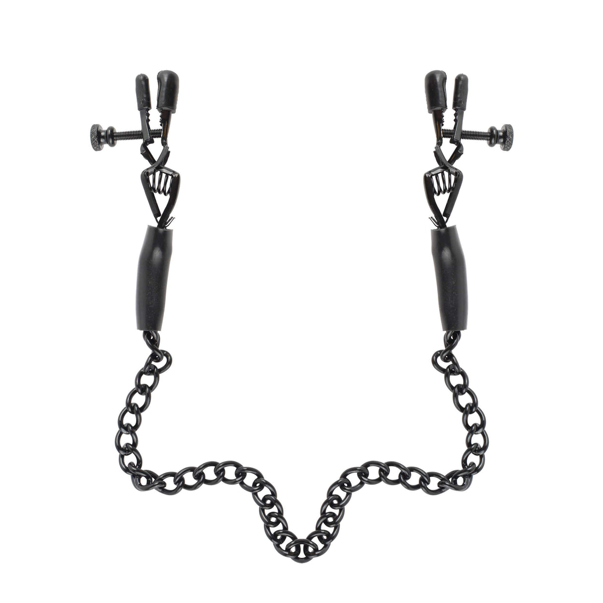 Pipedream - Fetish Fantasy Series Adjustable Nipple Chain Clamps (Black) PD1793 CherryAffairs