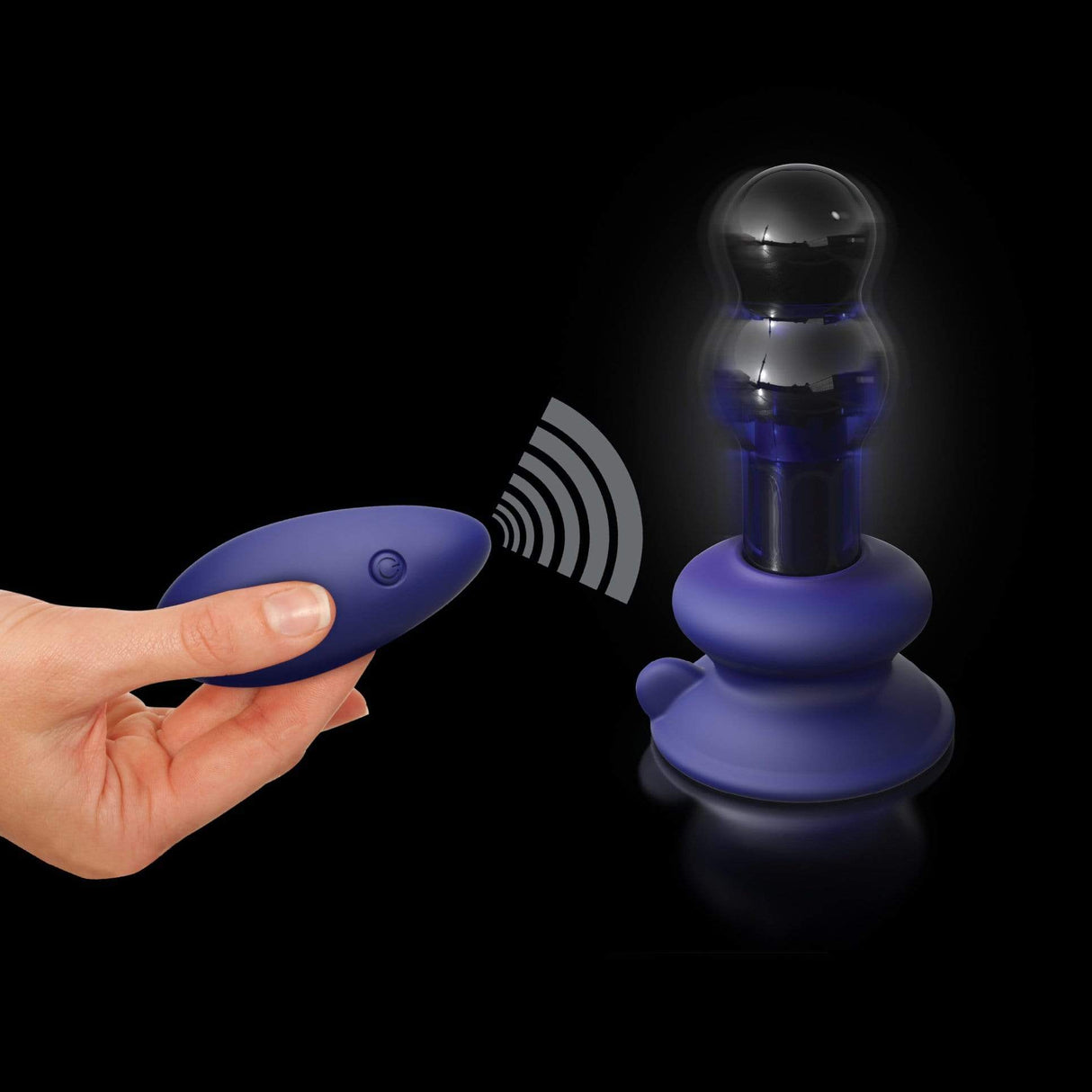 Pipedream - Icicles No. 83 Remote Control Vibrating Glass Massager (Blue) PD2002 CherryAffairs