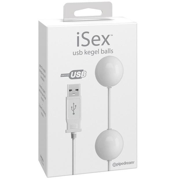 Pipedream - iSex USB Kegel Balls (White) PD1184 CherryAffairs