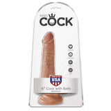 Pipedream - King Cock 6" Cock with Balls (Brown) PD1644 CherryAffairs