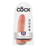 Pipedream - King Cock 7" Cock with Balls (Beige) PD1498 CherryAffairs