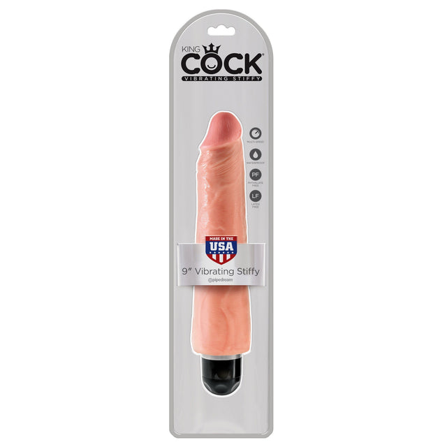 Pipedream - King Cock 9" Vibrating Stiffy Cock (Beige) PD1556 CherryAffairs