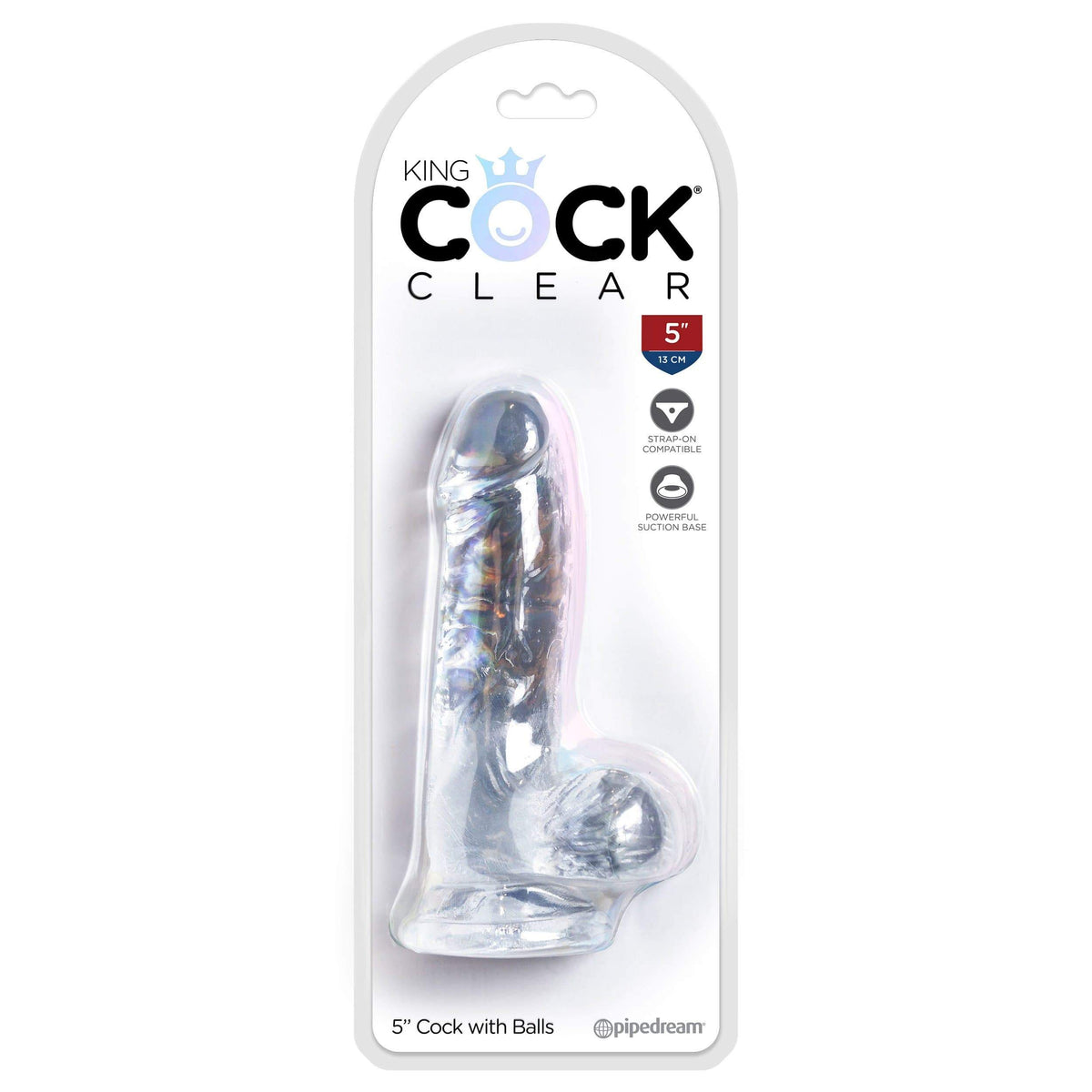 Pipedream - King Cock Clear Cock with Balls 5&quot; (Clear) PD1815 CherryAffairs