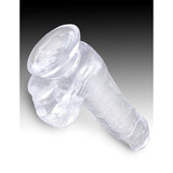Pipedream - King Cock Clear Cock with Balls 6" (Clear) PD1831 CherryAffairs