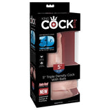 Pipedream - King Cock Plus 3D Triple Density Cock with Balls Dildo 5" (Beige) PD1813 CherryAffairs