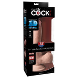 Pipedream - King Cock Plus Triple Density Cock with Balls 7.5" (Beige) PD1948 CherryAffairs