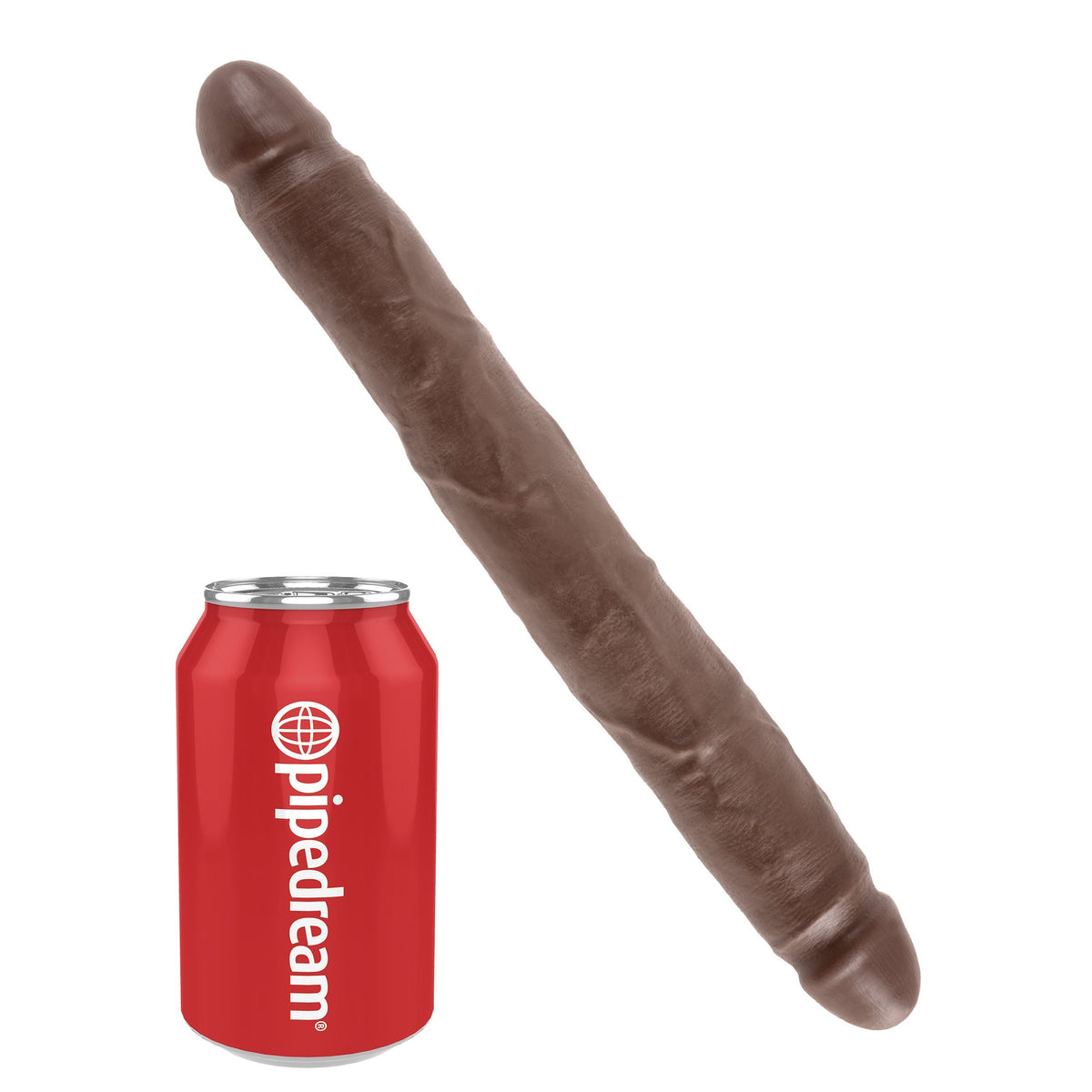 Pipedream - King Cock Slim Double Dildo 12&quot; (Brown) PD1177 CherryAffairs